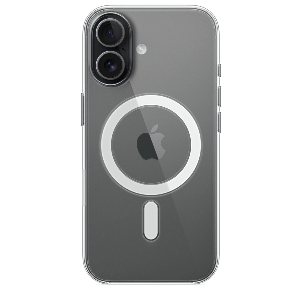 Фото Чехол защитный Apple Clear Case with MagSafe для iPhone 17, прозрачный На фото изображено Чехол защитный Apple Clear Case with MagSafe для iPhone 17, прозрачный