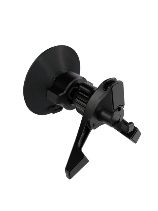 Автомобильное беспроводное зарядное устройство VLP Carbon Mount Magsafe с беспроводной зарядкой, чёрный Автомобильное беспроводное зарядное устройство VLP Carbon Mount Magsafe с беспроводной зарядкой, чёрный