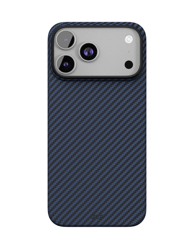 Фото Чехол защитный VLP Kevlar Case с MagSafe для iPhone 17 Pro Max, синий
