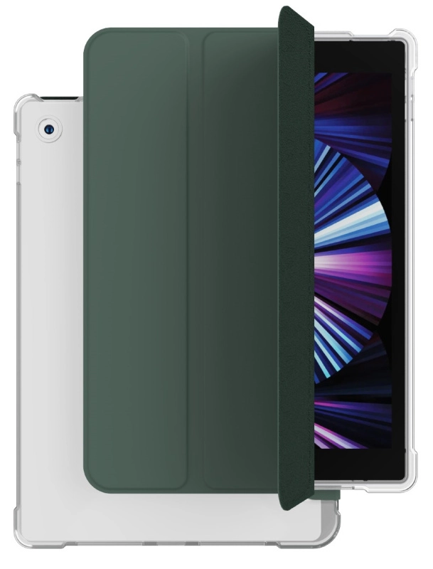 Фото Чехол защитный VLP Dual Folio для iPad 7/8/9, темно-зеленый