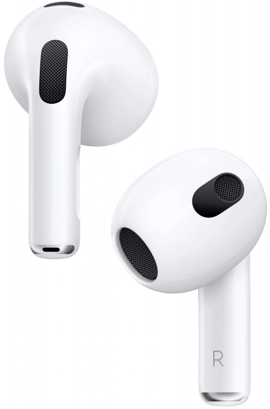 Наушники Apple AirPods (3-его поколения, 2022) Lightning with MagSafe, белые Наушники Apple AirPods (3-его поколения, 2022) Lightning with MagSafe, белые
