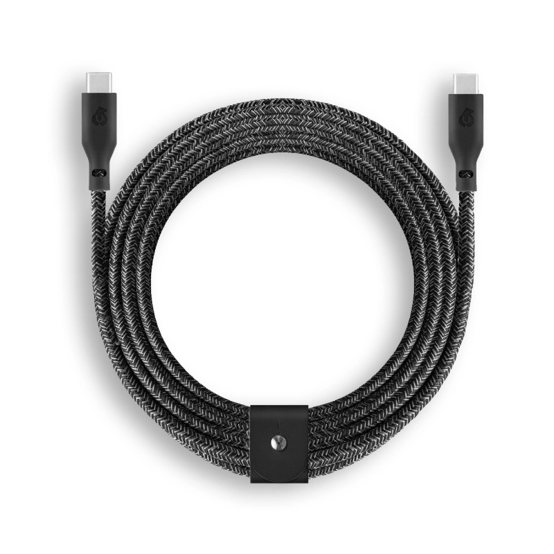 Фото Зарядный кабель uBear Trend, USB-C/USB-С, 140 Вт, 2,4м, чёрный Фото Зарядный кабель uBear Trend, USB-C/USB-С, 140 Вт, 2,4м, чёрный