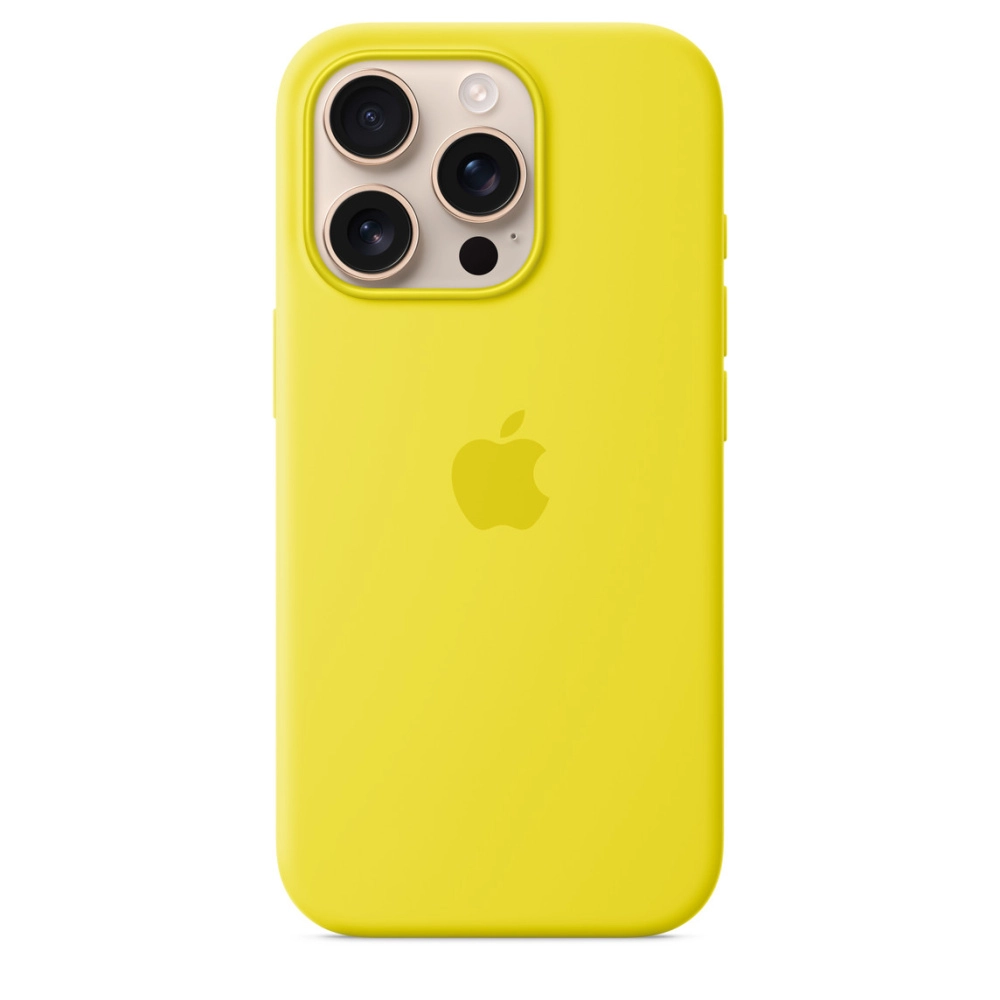 Фото Чехол Apple для iPhone 16 Pro Silicone with MagSafe, желтый Фото Чехол Apple для iPhone 16 Pro Silicone with MagSafe, желтый