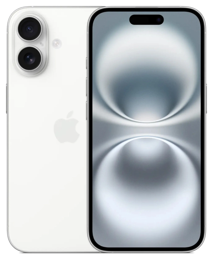 На фото изображено Apple iPhone 16, 512 ГБ, Белый