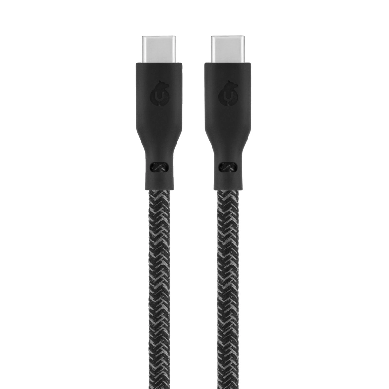 Фото Зарядный кабель uBear Trend, USB-C/USB-С, 1,2м, чёрный Фото Зарядный кабель uBear Trend, USB-C/USB-С, 1,2м, чёрный
