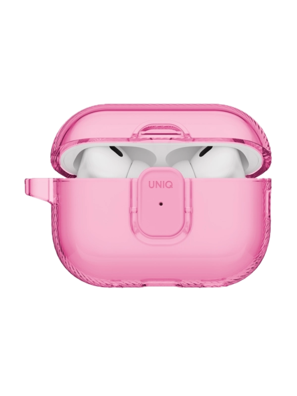 Фото Чехол Uniq Glase PRO TPU для AirPods Pro 3, Candy Pink