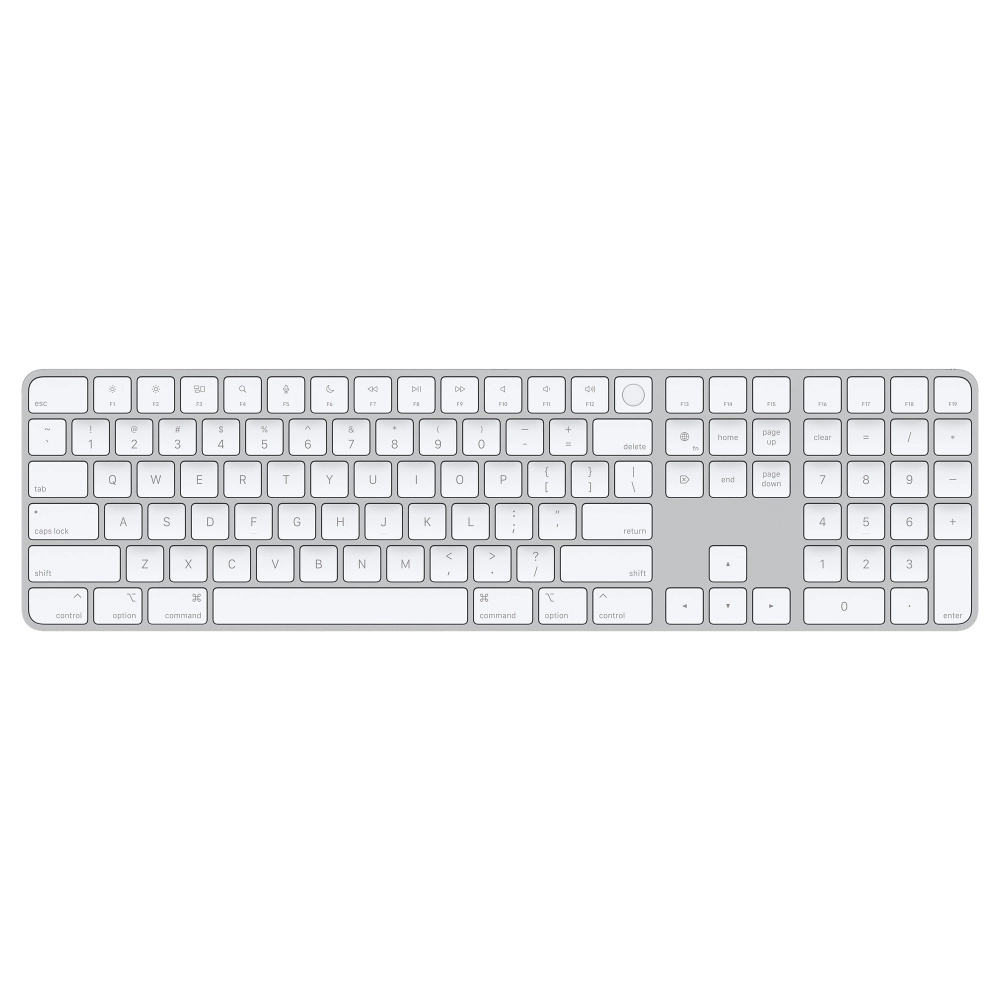 Фото Клавиатура Apple Magic Keyboard с Touch ID и цифровой панелью для Mac, белый Фото Клавиатура Apple Magic Keyboard с Touch ID и цифровой панелью для Mac, белый