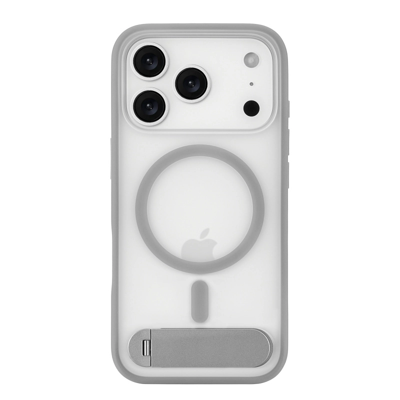 Фото Чехол защитный uBear Stand 360° Mag Case для iPhone 17 Pro, серый Фото Чехол защитный uBear Stand 360° Mag Case для iPhone 17 Pro, серый