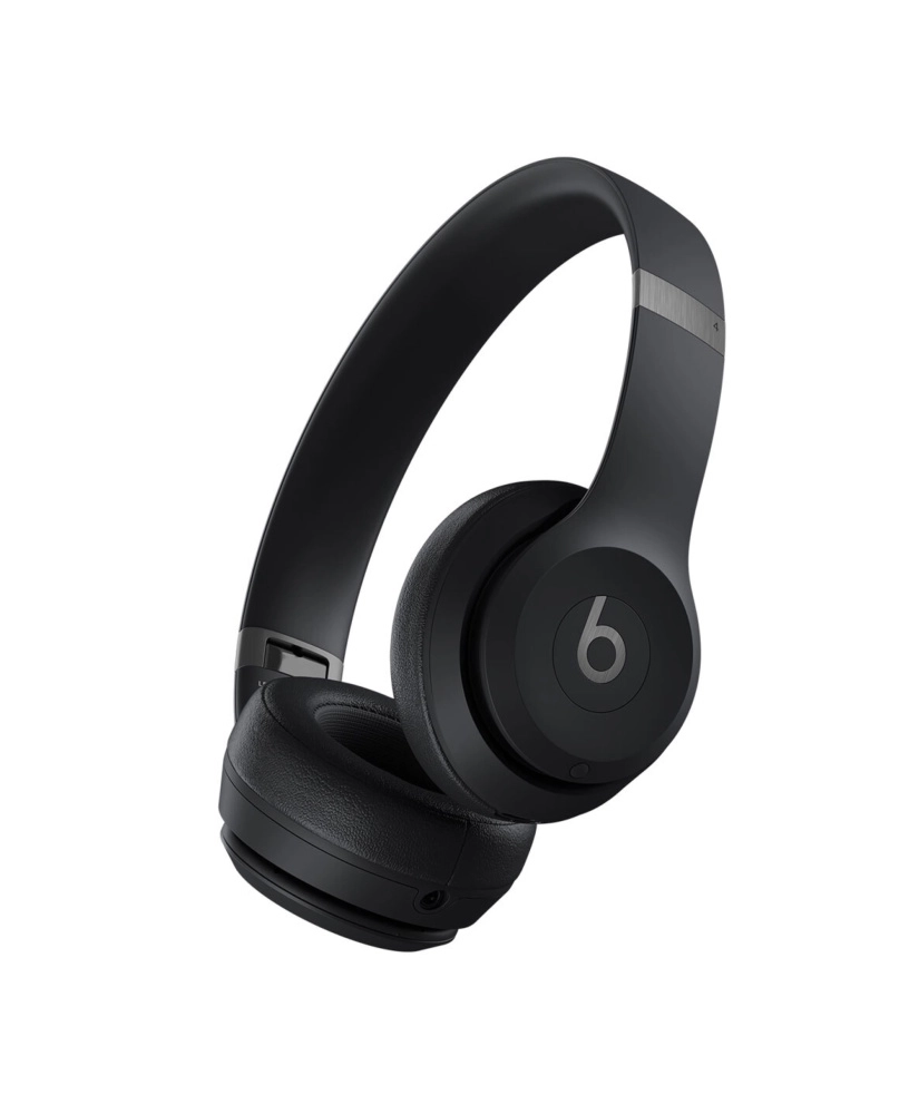 На фото изображено Беспроводные наушники Beats Solo 4, Матовый чёрный