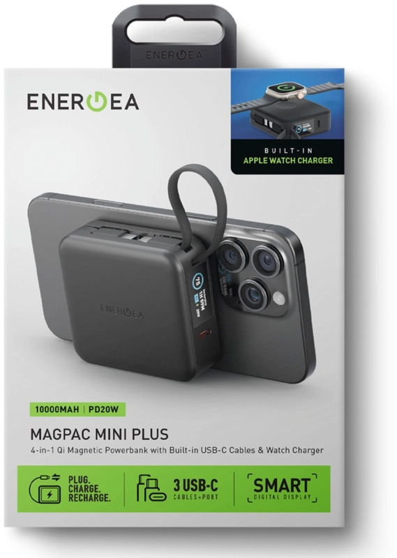 Внешний аккумулятор Energea MagPac Mini Plus 10000 mAh, черный