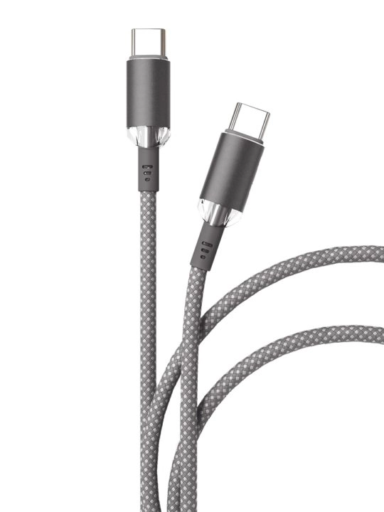 Фото Кабель VLP Diamond Cable USB-C/USB-C, 1.2м, серый Фото Кабель VLP Diamond Cable USB-C/USB-C, 1.2м, серый