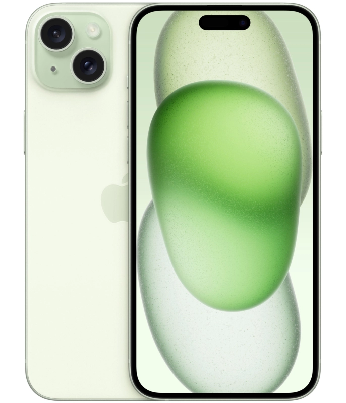 На фото изображено Apple iPhone 15 Plus, 128 ГБ, Зеленый