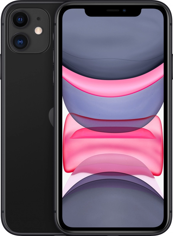 Фото Apple iPhone 11, 64 ГБ, Черный На фото изображено Apple iPhone 11, 64 ГБ, Черный