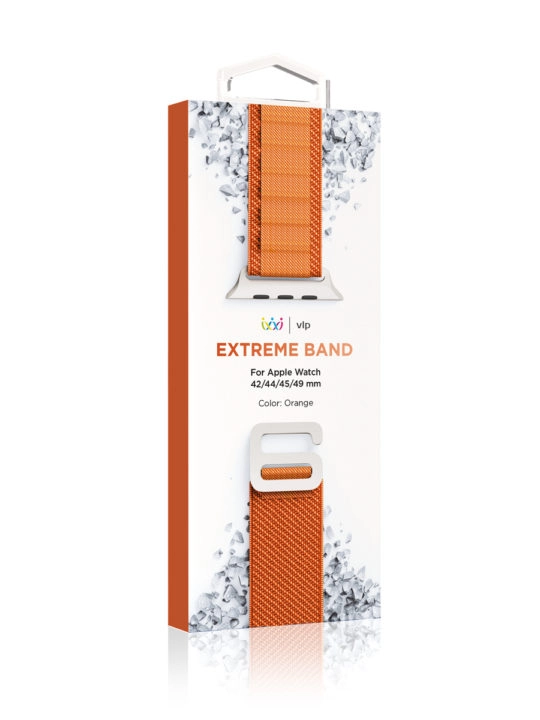 Ремешок нейлоновый VLP Extreme Band для Apple Watch 42/44/45/49mm, оранжевый