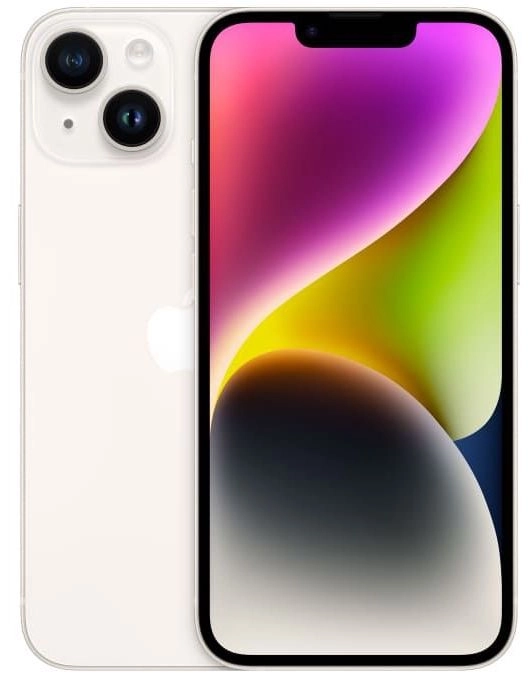 Фото Apple iPhone 14, 256 ГБ, Cияющая звезда На фото изображено Apple iPhone 14, 256 ГБ, Cияющая звезда