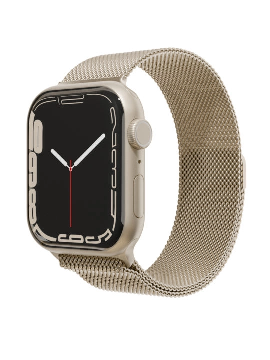 Фото Ремешок из нержавеющей стали сетчатый VLP для Apple Watch 38/40/41, золотой