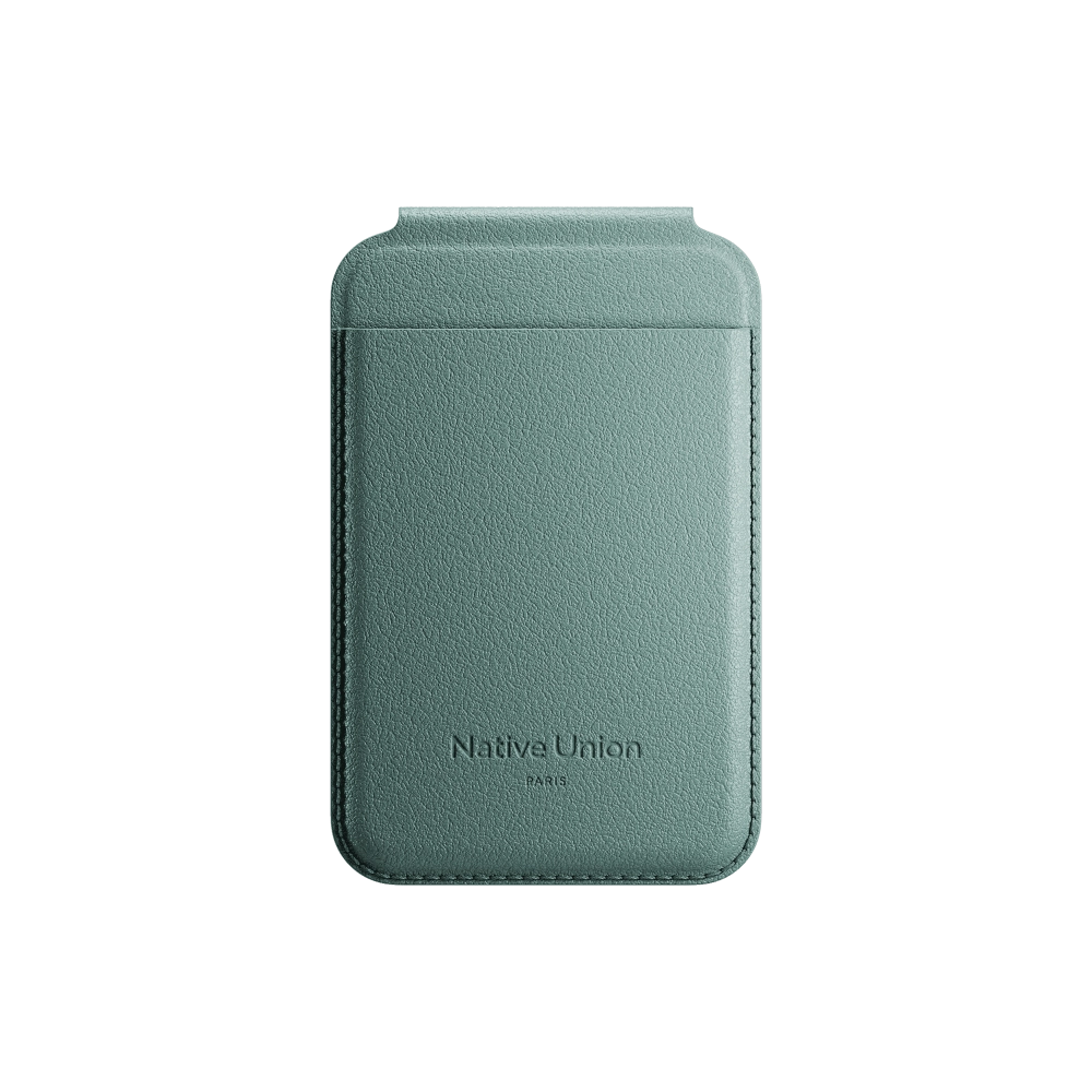 Фото Чехол-бумажник Native Union Active Wallet Stand, зеленый сланец Фото Чехол-бумажник Native Union Active Wallet Stand, зеленый сланец