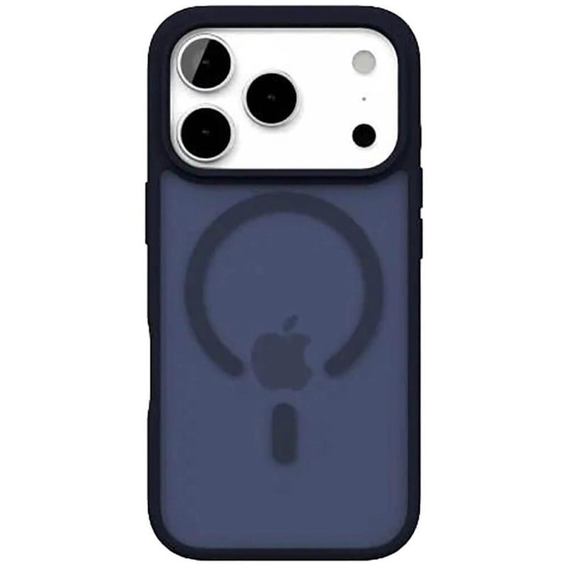 Фото Чехол защитный VLP LITE Bloom Case с MagSafe для iPhone 17 Pro Max, темно-синий