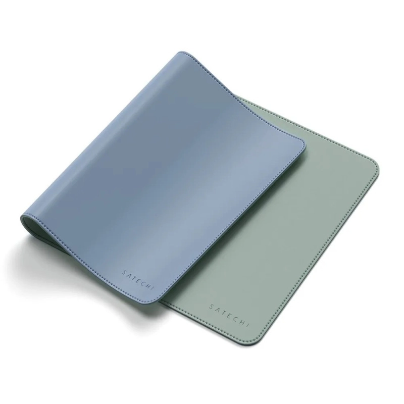 Фото Коврик Satechi Dual Side ECO-Leather Deskmate, синий/зеленый