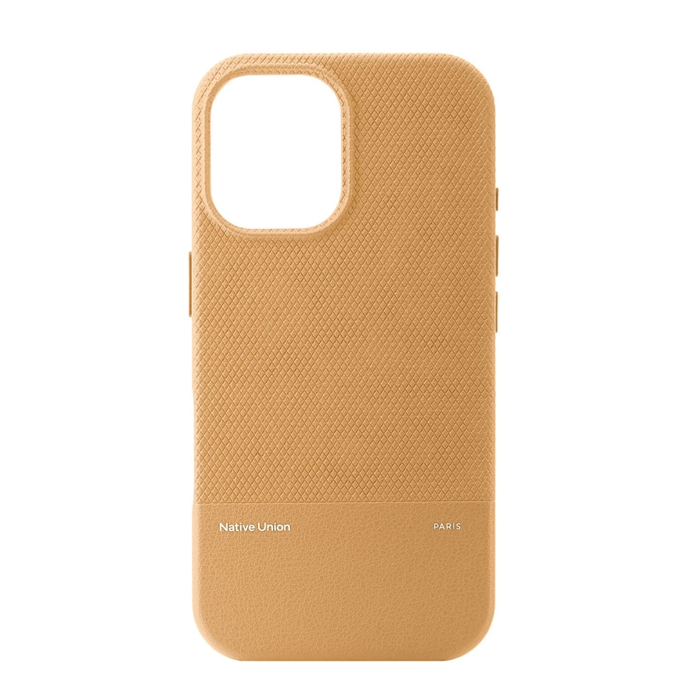 На фото изображено Чехол Native Union (RE)Classic Case MagSafe для iPhone 16, крафт