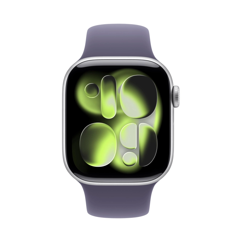 Apple Watch Series 11, 42 мм, корпус из алюминия цвета «Серебристый», спортивный ремешок, размер S/M