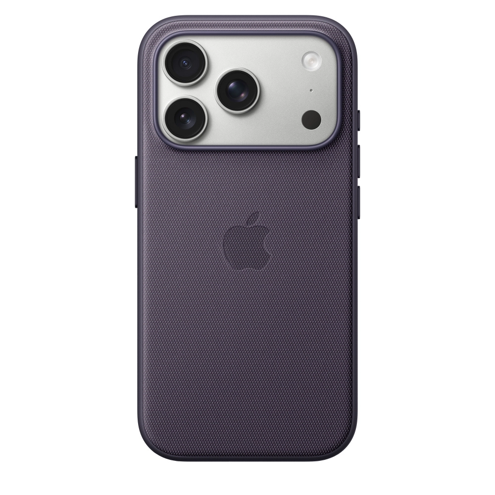 На фото изображено Чехол защитный Apple TechWoven Case with MagSafe для iPhone 17 Pro, фиолетовый