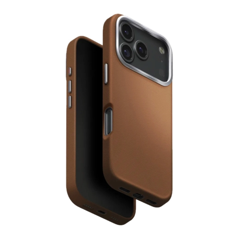 Фото Чехол Uniq Lyden Magsafe для iPhone 17 Pro Max, коричневый Фото Чехол Uniq Lyden Magsafe для iPhone 17 Pro Max, коричневый