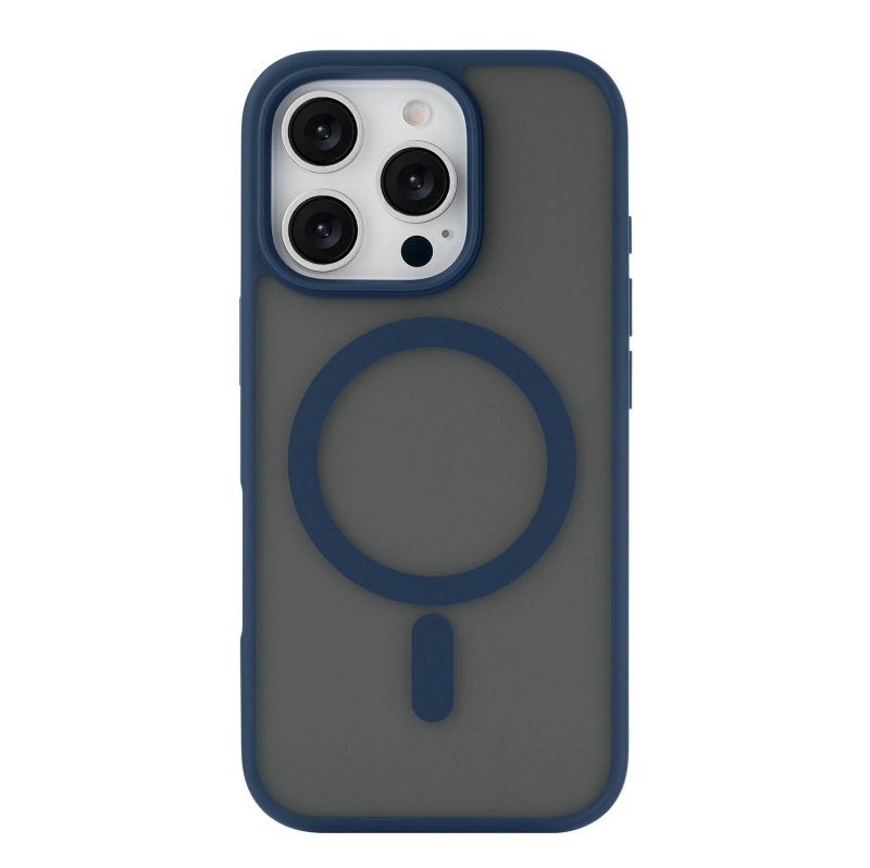 Фото Чехол защитный uBear Cloud Mag Case для iPhone 16 Pro, MagSafe, синий Фото Чехол защитный uBear Cloud Mag Case для iPhone 16 Pro, MagSafe, синий