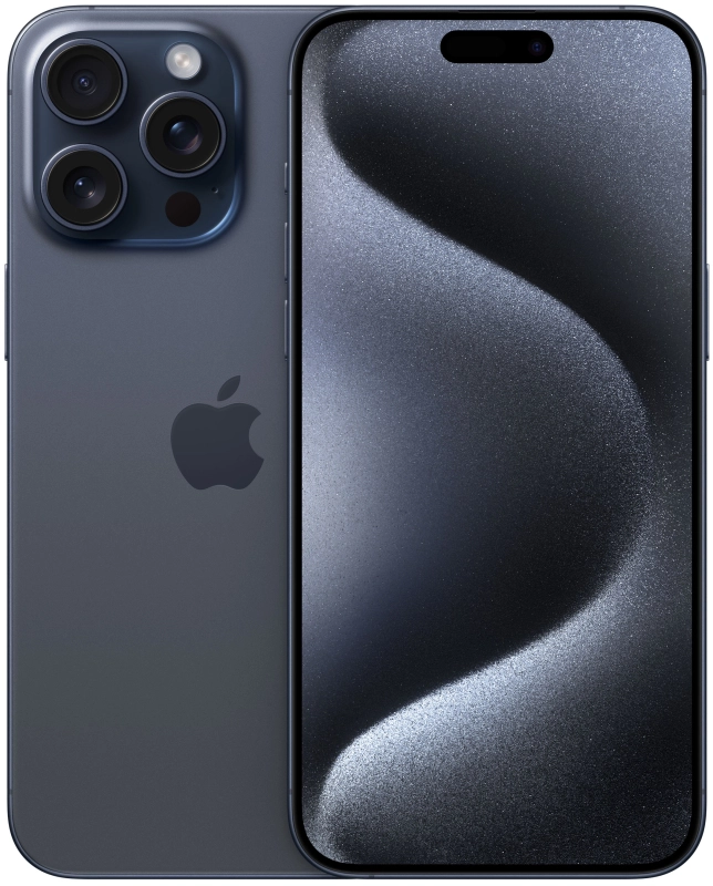 Фото Apple iPhone 15 Pro Max, 256 ГБ, «Титановый синий» На фото изображено Apple iPhone 15 Pro Max, 256 ГБ, «Титановый синий»