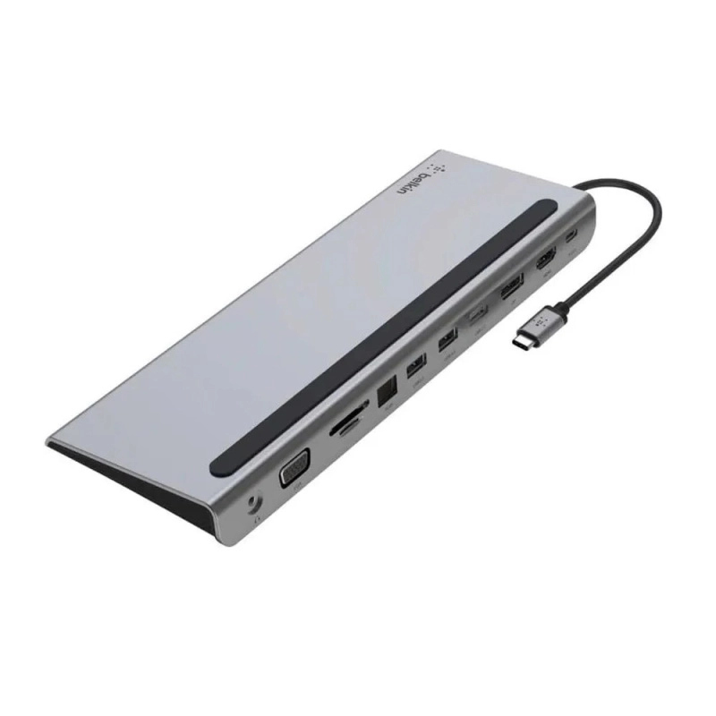 Фото Док-станция Belkin Connect USB-C 11-in-1 Multiport Dock, серый Фото Док-станция Belkin Connect USB-C 11-in-1 Multiport Dock, серый