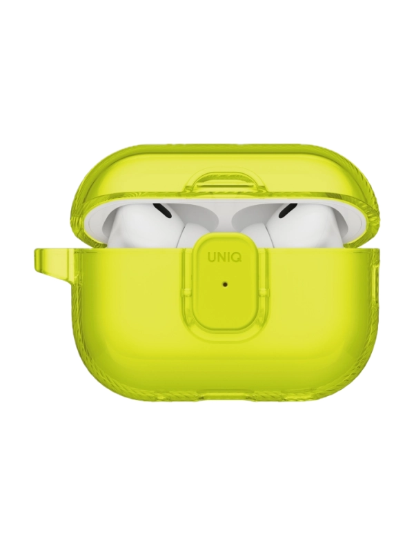 Фото Чехол Uniq Glase PRO TPU для AirPods Pro 3, Light Lime