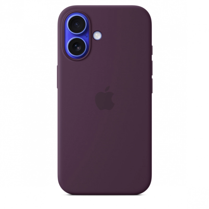 Фото Чехол Apple для iPhone 16 Silicone with MagSafe, сливовый Фото Чехол Apple для iPhone 16 Silicone with MagSafe, сливовый