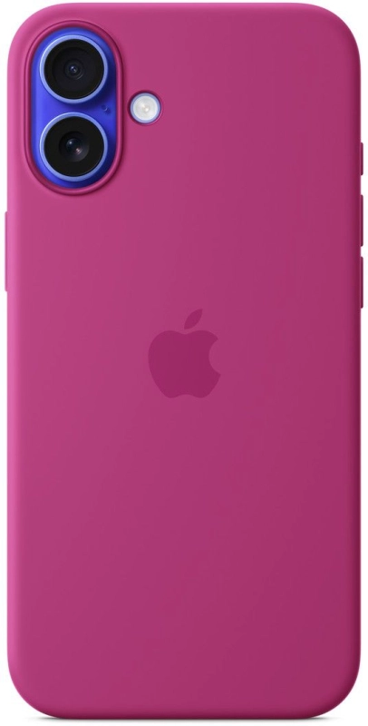 На фото изображено Чехол Apple для iPhone 16 Plus Silicone MagSafe, фуксия