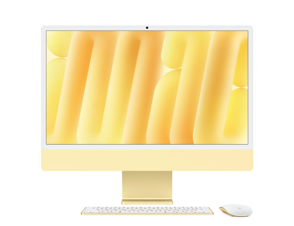 Фото Apple iMac 24" Retina 4,5K, M4 10C / 10C, 16 ГБ, 512 ГБ, Жёлтый На фото изображено Apple iMac 24" Retina 4,5K, M4 10C / 10C, 16 ГБ, 512 ГБ, Жёлтый