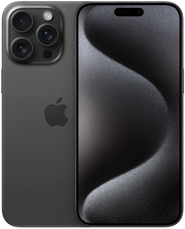 Фото Apple iPhone 15 Pro Max, 512 ГБ, «Титановый чёрный» На фото изображено Apple iPhone 15 Pro Max, 512 ГБ, «Титановый чёрный»