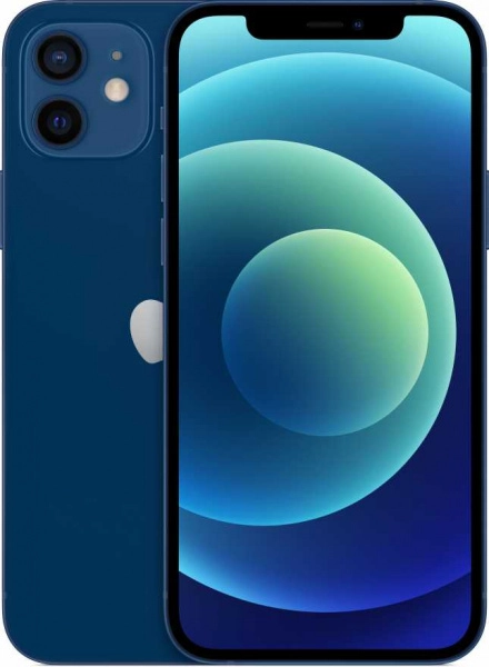На фото изображено Apple iPhone 12, 128 ГБ, Синий