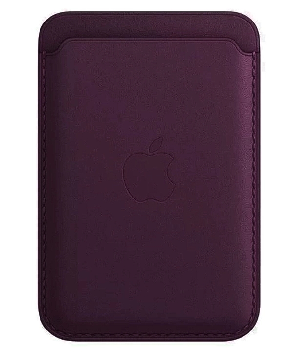 Фото Картхолдер Apple Leather Wallet с локатором, фиолетовый Фото Картхолдер Apple Leather Wallet с локатором, фиолетовый