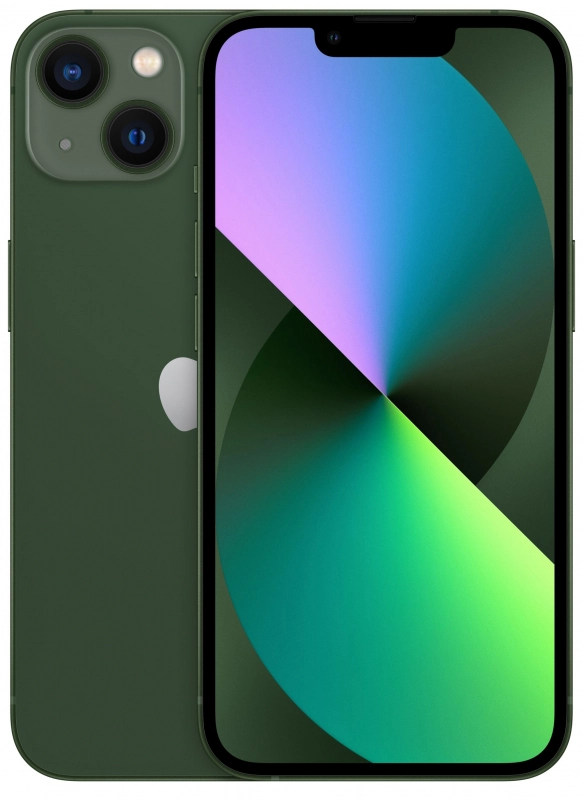 На фото изображено Apple iPhone 13, 128 ГБ, Зеленый