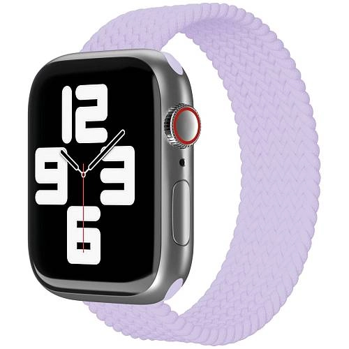 Фото Ремешок нейлоновый плетёный VLP для Apple Watch 42/44/45, L/XL, фиолетовый