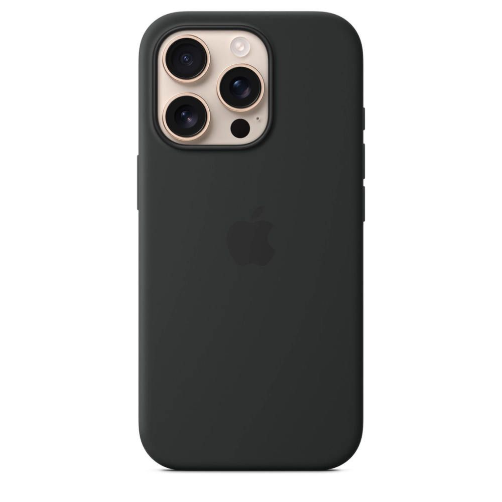 Фото Чехол Apple для iPhone 16 Pro Silicone with MagSafe, чёрный Фото Чехол Apple для iPhone 16 Pro Silicone with MagSafe, чёрный