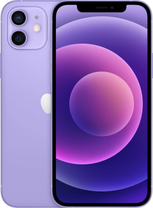 На фото изображено Apple iPhone 12, 128 ГБ, Фиолетовый