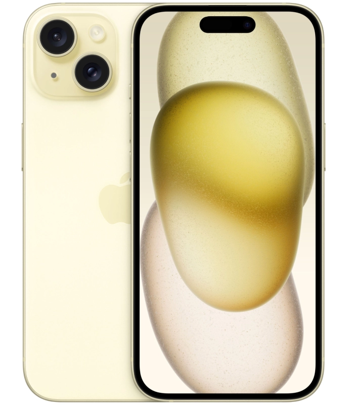 Фото Apple iPhone 15, 256 ГБ, Желтый На фото изображено Apple iPhone 15, 256 ГБ, Желтый