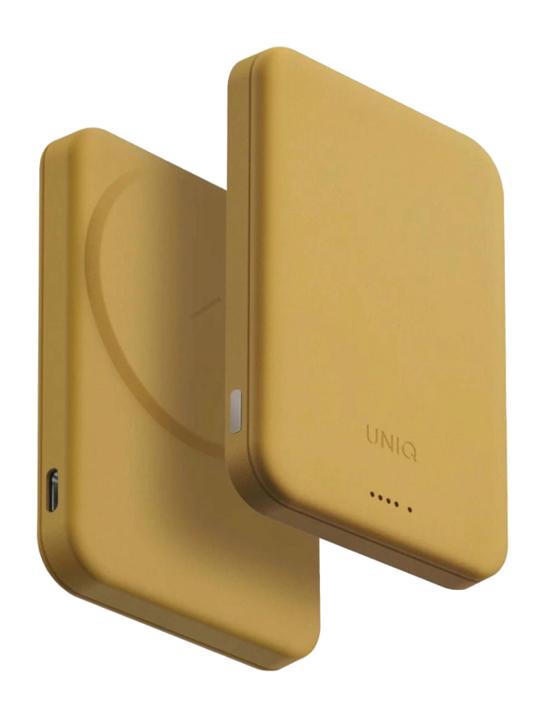 Фото Внешний аккумулятор Uniq Lexa 5000 mAh, желтый Фото Внешний аккумулятор Uniq Lexa 5000 mAh, желтый