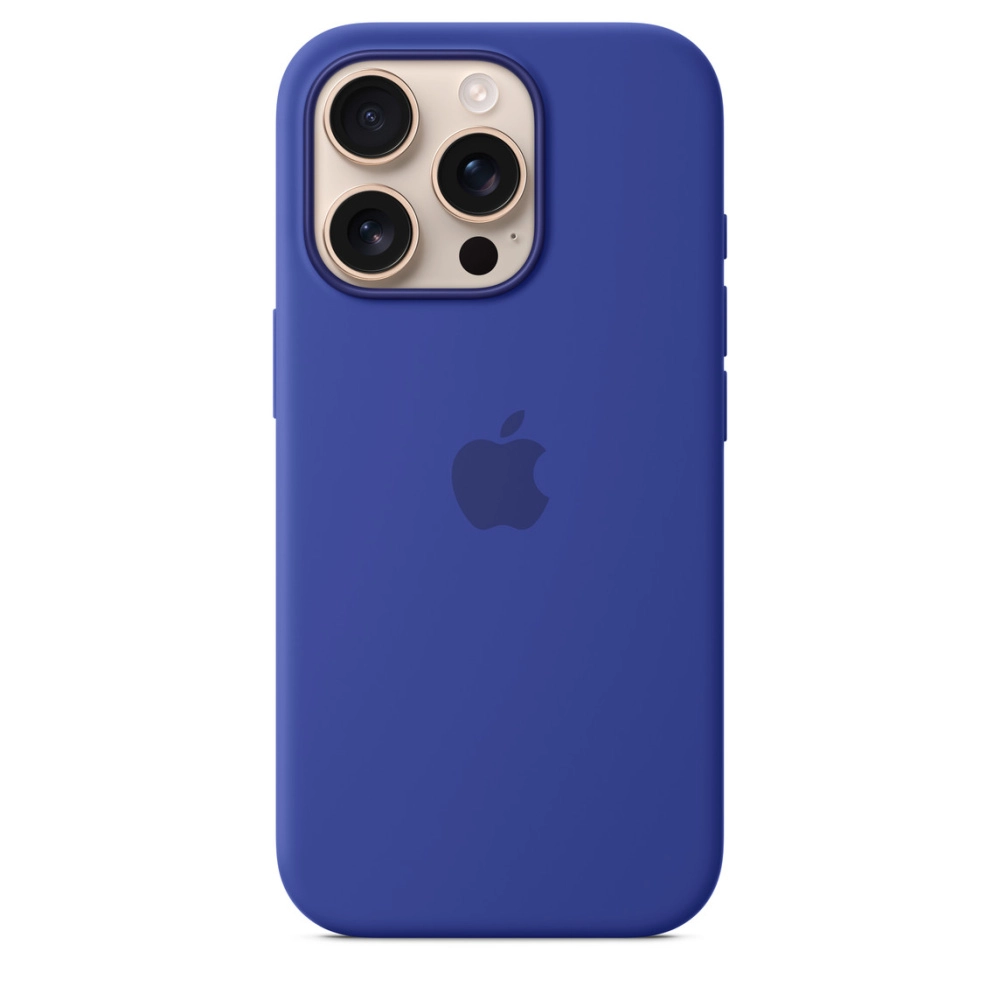 На фото изображено Чехол Apple для iPhone 16 Pro Silicone with MagSafe, ультрамарин