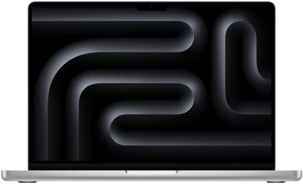 На фото изображено Apple MacBook Pro 14" (M5 Pro, 15C / 16C, 2026) 24 ГБ, 1 ТБ SSD, серебристый