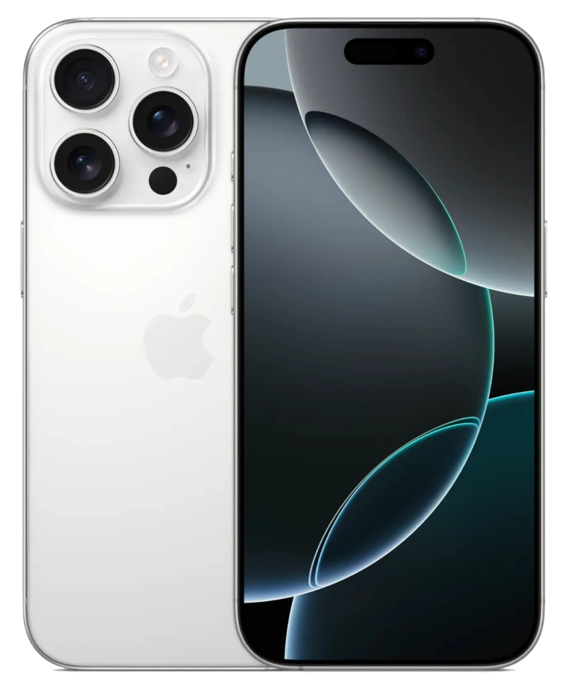 Фото Apple iPhone 16 Pro, 512 ГБ, Титановый белый На фото изображено Apple iPhone 16 Pro, 512 ГБ, Титановый белый