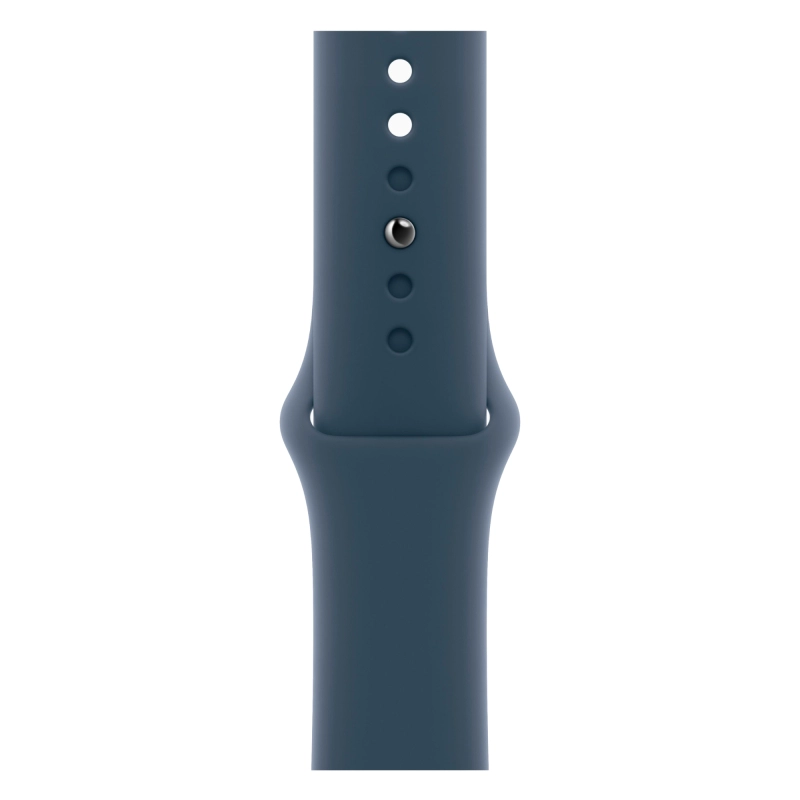 Apple Watch Series 9, 45 мм, корпус из алюминия цвета «Серебристый», спортивный ремешок, размер S/M