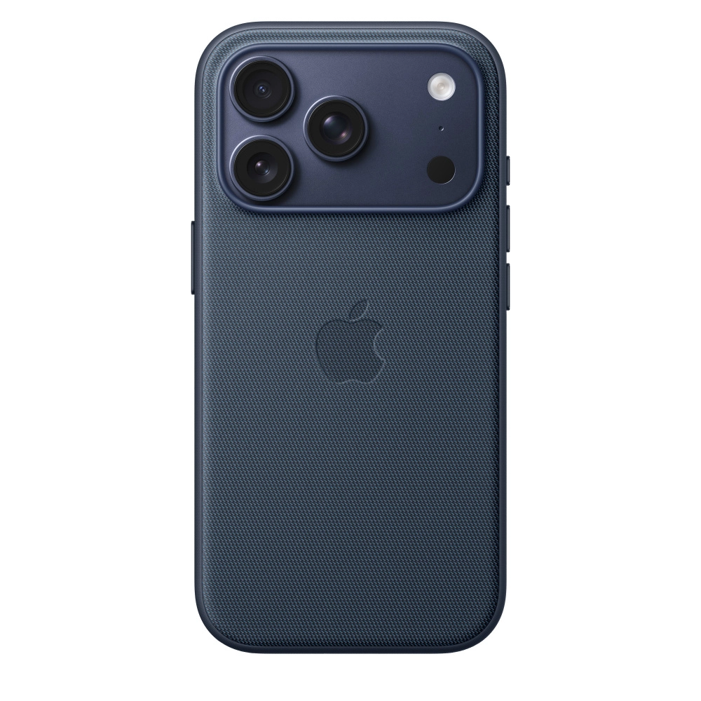Фото Чехол защитный Apple TechWoven Case with MagSafe для iPhone 17 Pro, синий На фото изображено Чехол защитный Apple TechWoven Case with MagSafe для iPhone 17 Pro, синий
