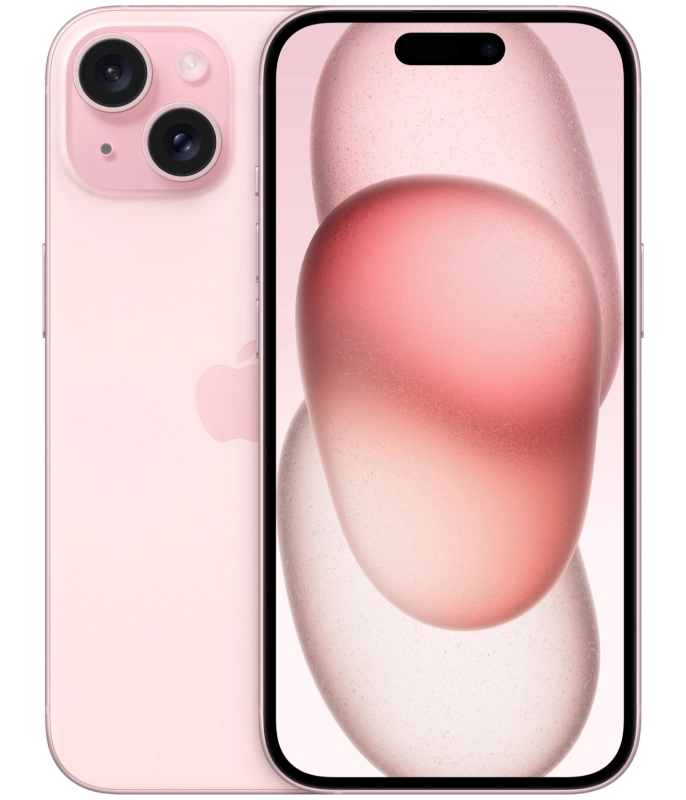 Фото Apple iPhone 15, 128 ГБ, Розовый На фото изображено Apple iPhone 15, 128 ГБ, Розовый