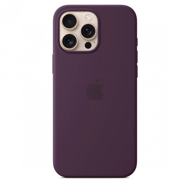 Фото Чехол Apple для iPhone 16 Pro Max Silicone with MagSafe, сливовый Фото Чехол Apple для iPhone 16 Pro Max Silicone with MagSafe, сливовый